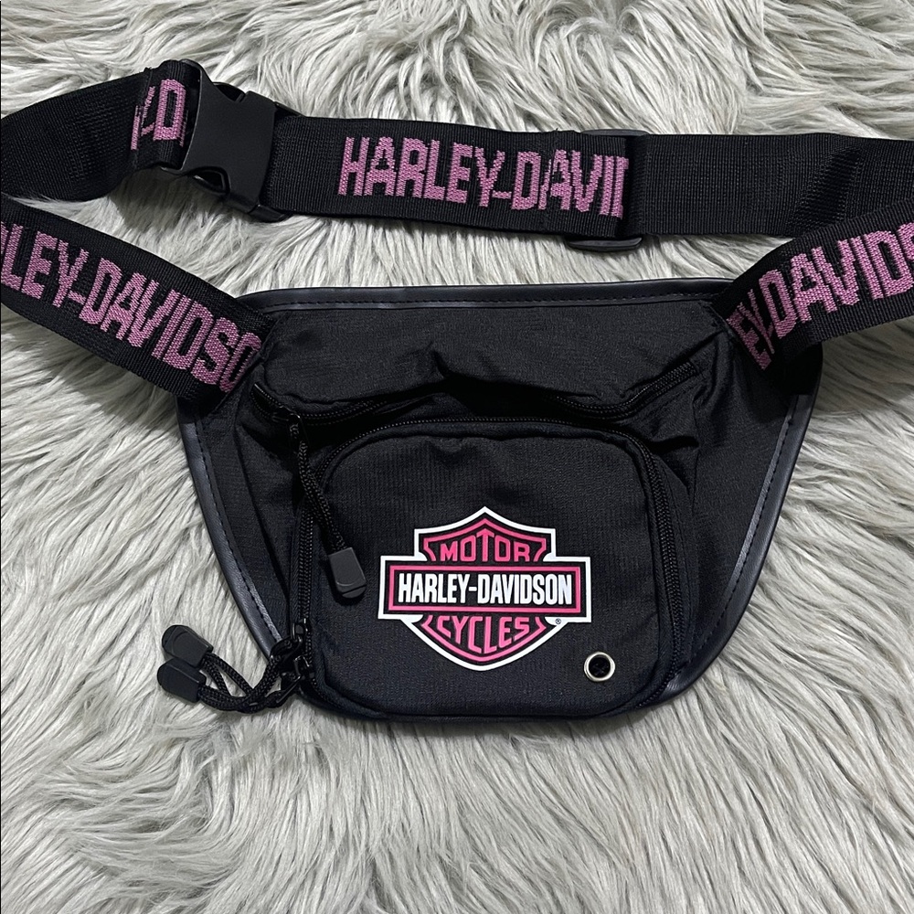 Harley-Davidson Black and Pink Waist Pack - Picture 2 of 4